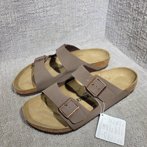 Birkenstock Arizona Men's Size 13 Regular Brown Birko-Flor Double Strap Sandals - Picture 9 of 13